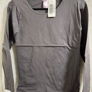 Gray Thermal Long Sleeve fleece lined